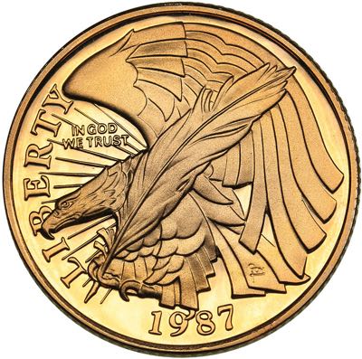 USA 5 dollars 1987
8.37 g. PROOF ... 