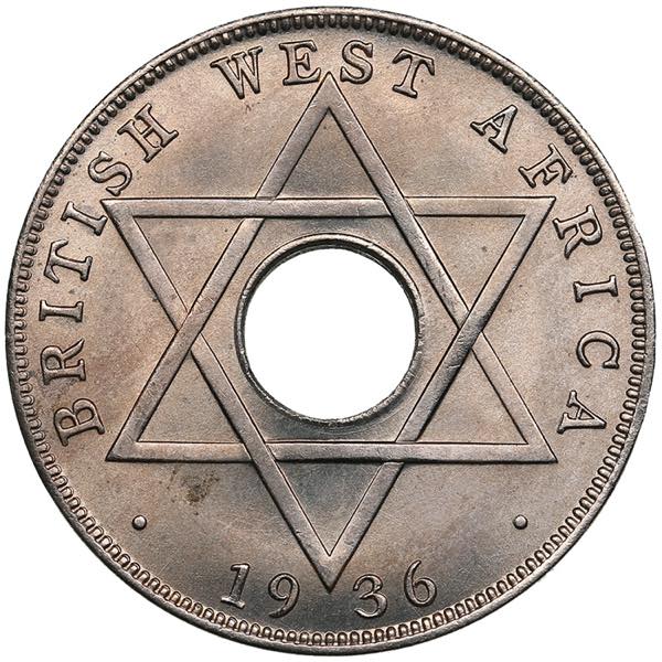 British West Africa 1 Penny 1936 ... 