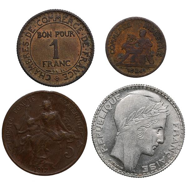Small group of coins: France (4) ... 