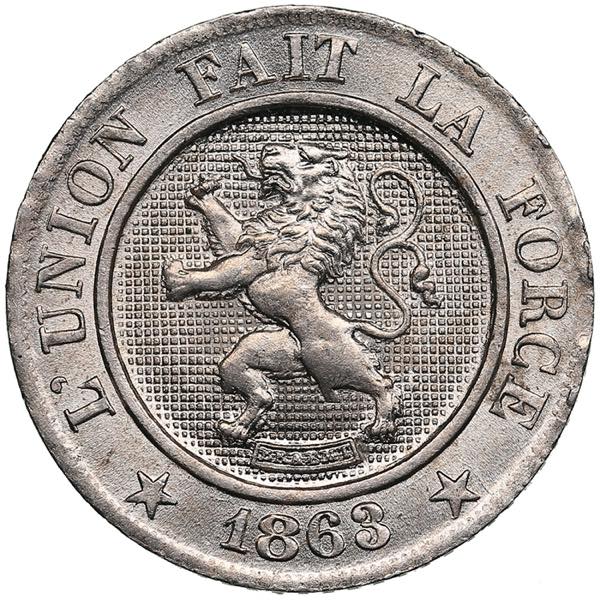 Belgium 10 Centimes 1863 - Leopold ... 