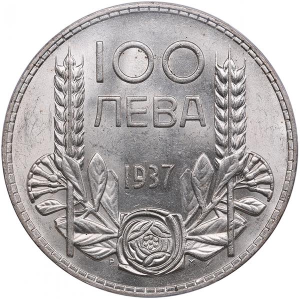 Bulgaria 100 Leva 1937 - PCGS MS62 ... 