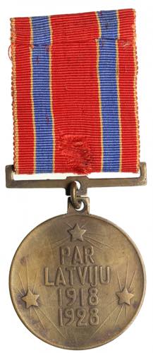 Latvia Medal 1928 - 10th ... 