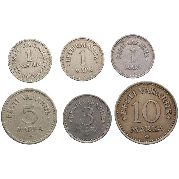 Small coll. of coins: Estonia ... 