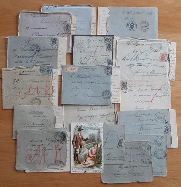 ESTONIA envelopes with letters ... 