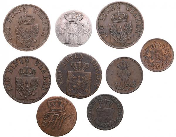 Small group of coins: Germany (9) ... 