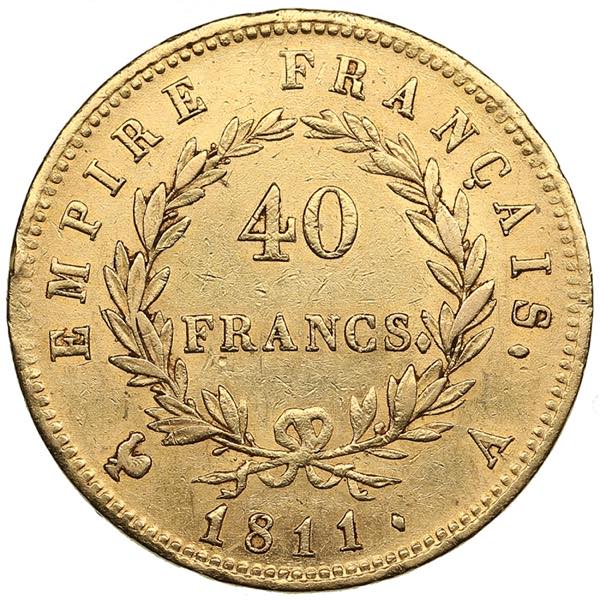 France 40 Francs 1811 - Napoleon I ... 