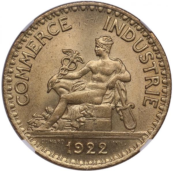France 2 Francs 1922 - NGC MS 65 ... 