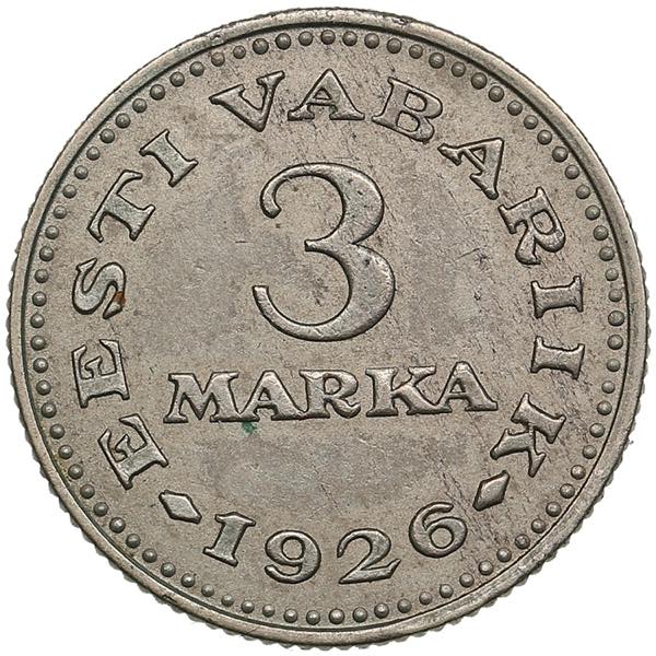 Estonia 3 Marka 1926 3.45g. ... 