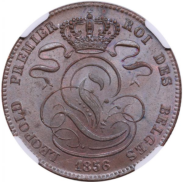 Belgium 5 Centimes 1856 - NGC MS ... 