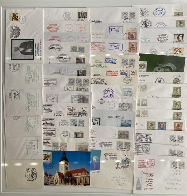 Estonia - Group of postcards & ... 