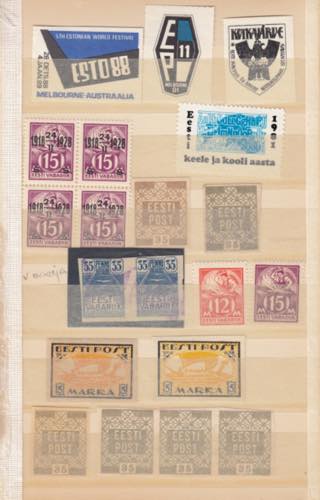 Estonia stamps & cancelled stamps ... 