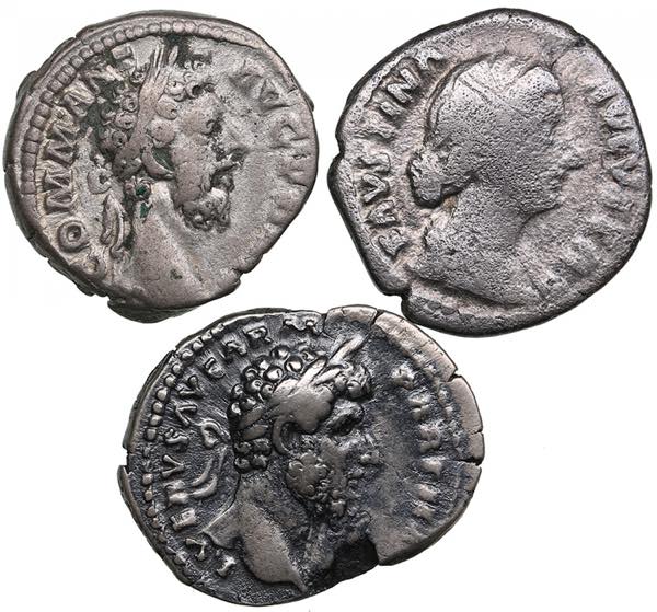Lot of Roman Empire AR Denarius ... 