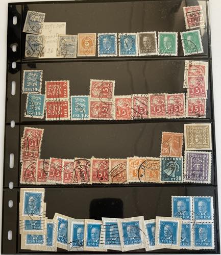 Group of stamps: Mostly Estonia, ... 