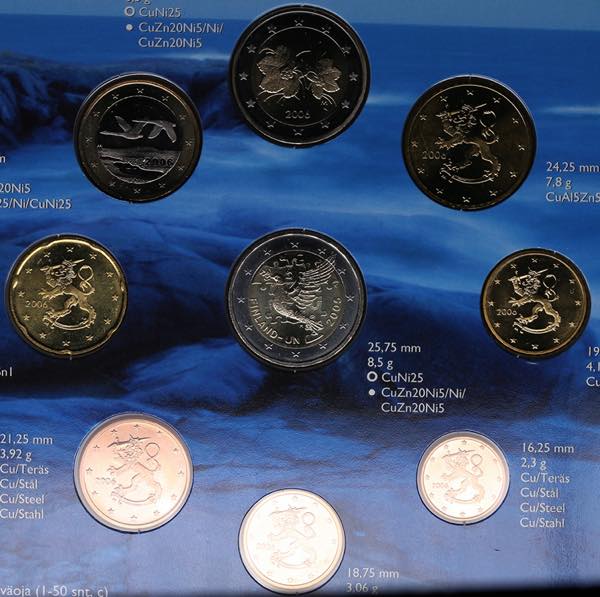Finland Euro coin set 2006 UNC