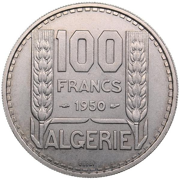 France, Algeria 100 Francs 1950 ... 