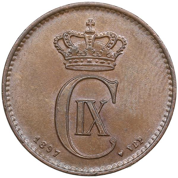 Denmark 2 Øre 1897 - Christian IX ... 