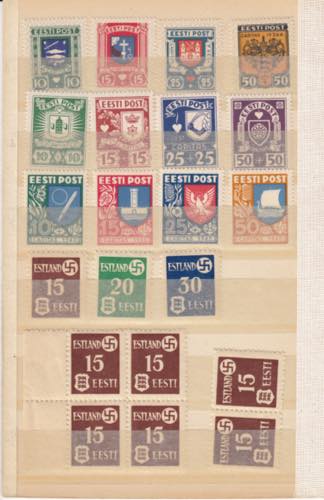 Estonia, German occupation stamps ... 