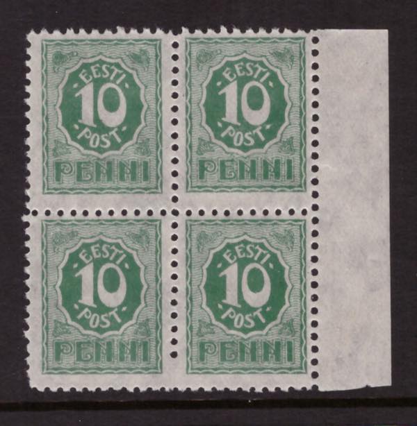 ESTONIA stamps 1919 NUMERAL DESIGN ... 