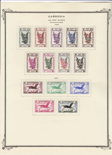 Group of stamps: Cambodia 1951-53 ... 