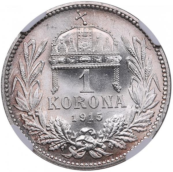 Hungary 1 Korona 1915 KB - NGC MS ... 