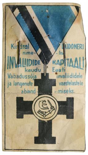 Estonia Medal ribbon 4.24g. 35mm.