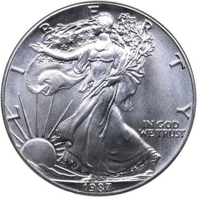 USA 1 dollar 1987
31.24 g. UNC/UNC