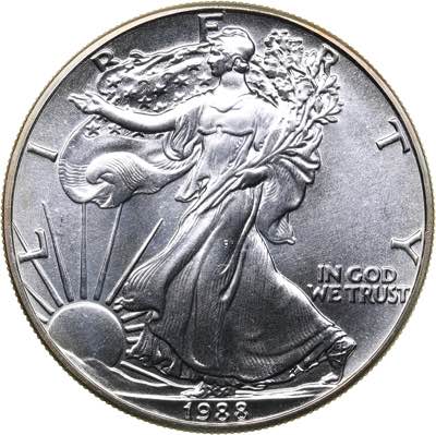 USA 1 dollar 1988
31.33 g. UNC/UNC