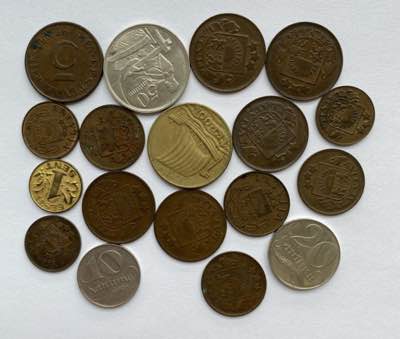 Estonia, Latvia lot of coins ... 