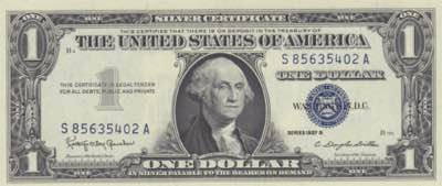 USA 1 dollar 1957
UNC