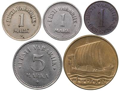 Estonia lot of coins (5)
VF-UNC