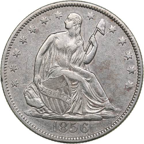USA 1/2 dollar 1856
12.40 g. VF/XF