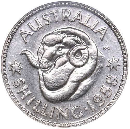 Australia 1 schilling 1958 - NGC ... 