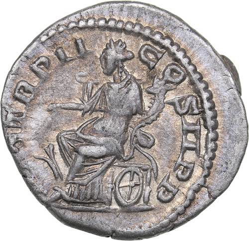 Roman Empire AR Denarius 219 - ... 