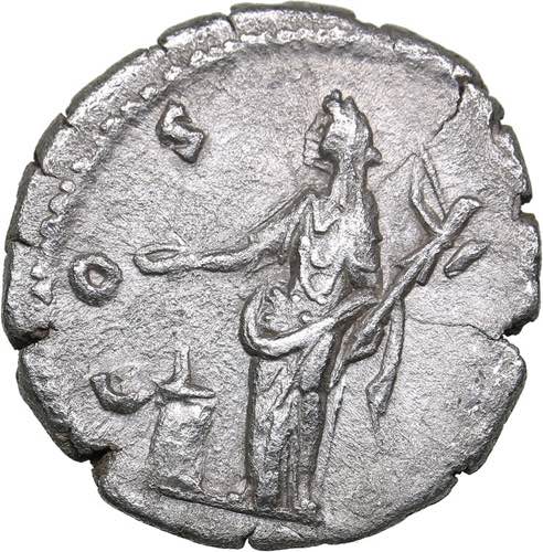 Roman Empire Denar 154-155 AD - ... 