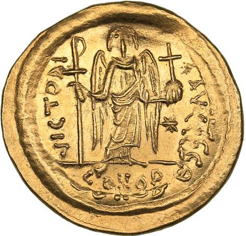 Byzantine AV Solidus - Justinian I ... 
