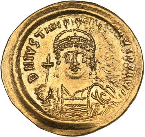 Byzantine AV Solidus - Justinian I ... 