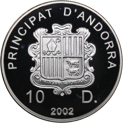 Andorra 10 dinar 2002 - Olympics ... 