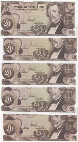 Austria 20 shillings 1967 (5 ... 