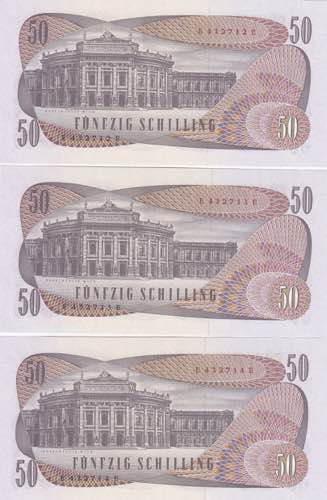 Austria 50 shillings 1970 (3 ... 