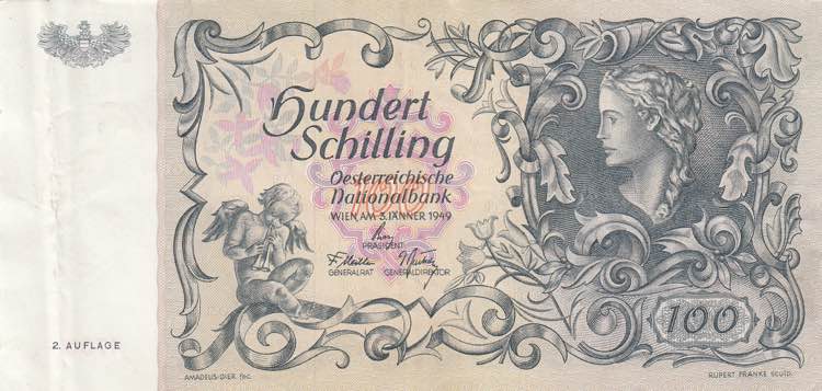 Austria 100 shillings 1949
VF Pick ... 