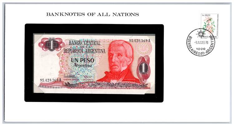 Argentina 1 peso 1983-84
UNC Pick# ... 