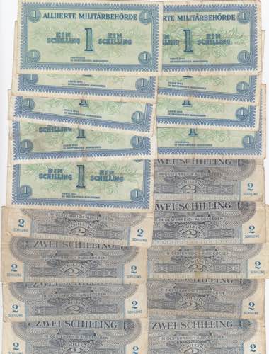 Austria 1 & 2 shillings 1944 (9+9 ... 