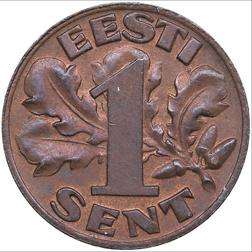 Estonia 1 sent 1929
1.91g. UNC/UNC ... 
