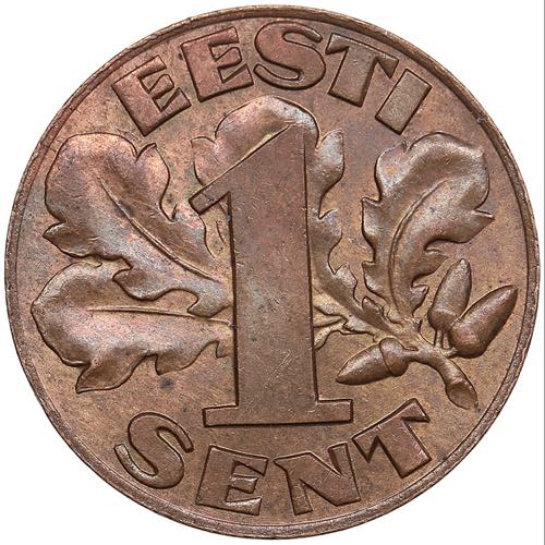 Estonia 1 sent 1929
1.89 g. ... 