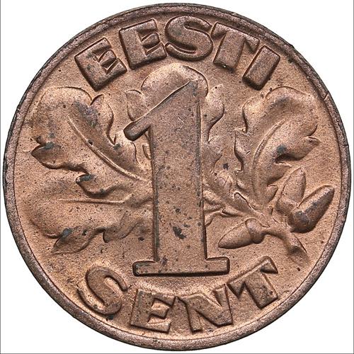Estonia 1 sent 1929
1.92g. UNC/UNC ... 