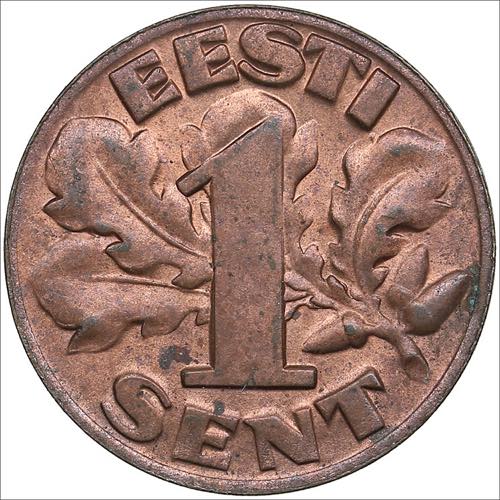 Estonia 1 sent 1929
1.88g. UNC/UNC ... 