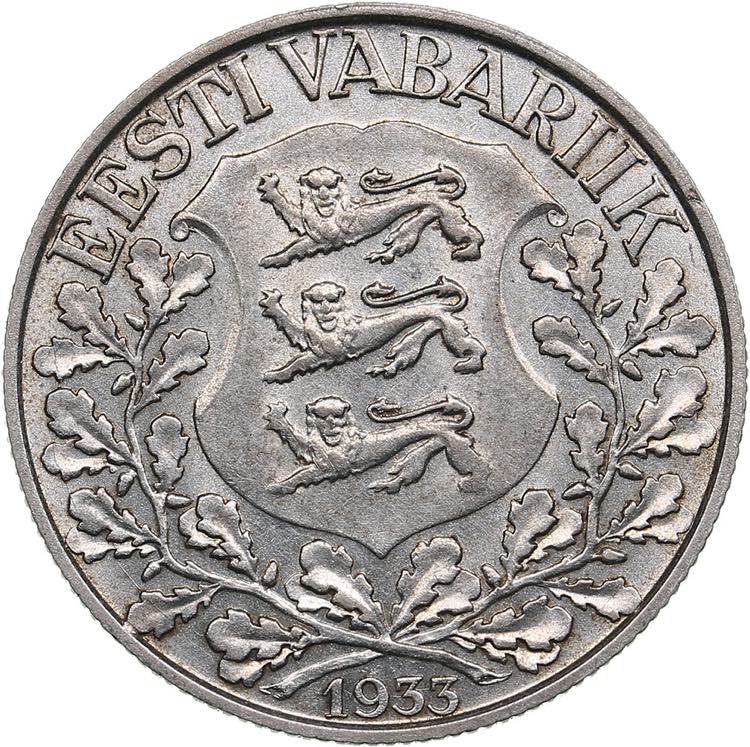 Estonia 1 kroon 1933 Song ... 