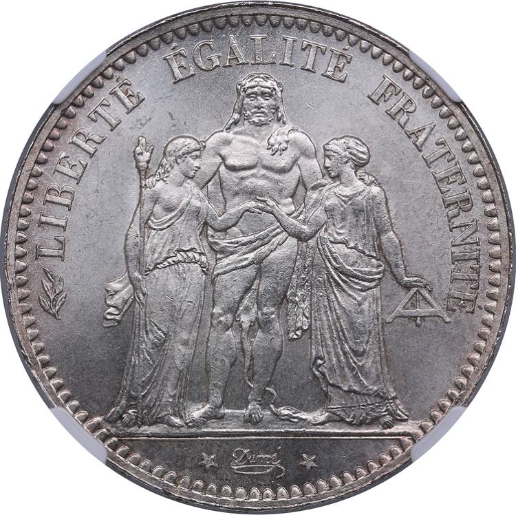France 5 francs 1877 A - NGC MS ... 