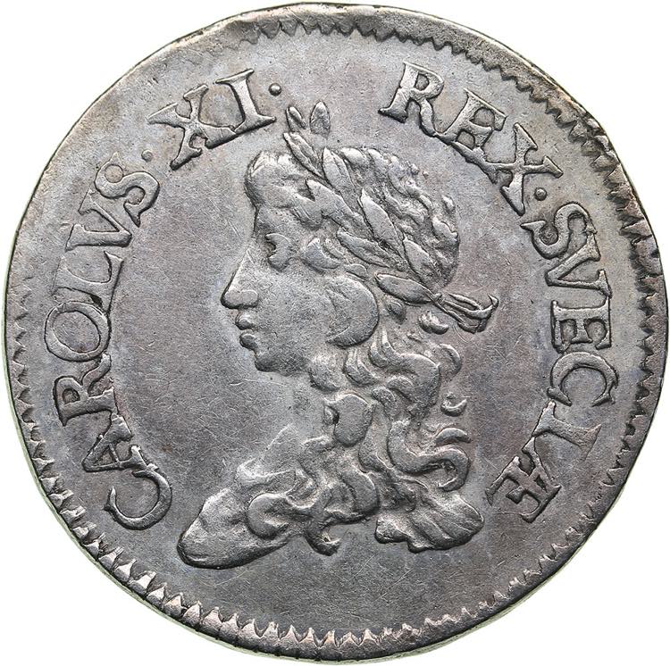 Sweden 2 mark 1672 - Karl XI ... 