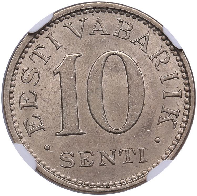 Estonia 10 senti 1931 - NGC MS ... 